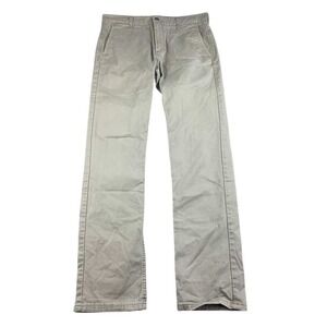 Levi's Chino Pants Men 32x32 Trousers Khaki Beige Flat Front Straight Leg Cotton